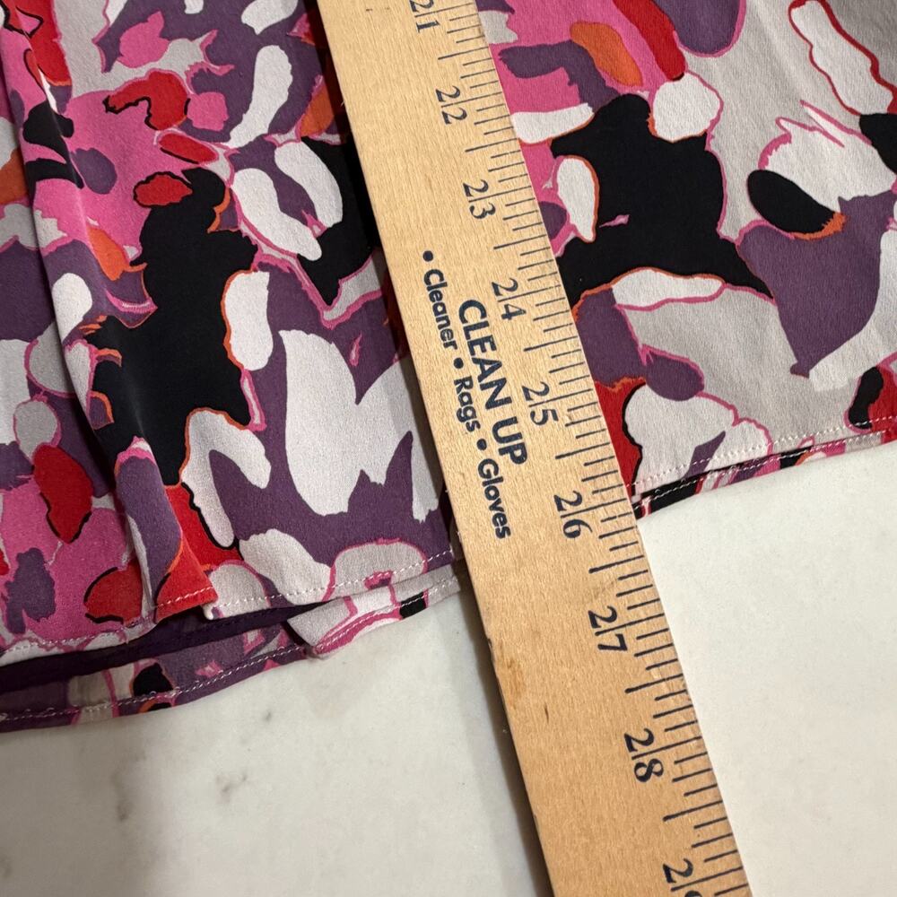 Classiques Entier Silk Blend Blouse M Career Chic Office Core Floral Luxe spring - Picture 8 of 11